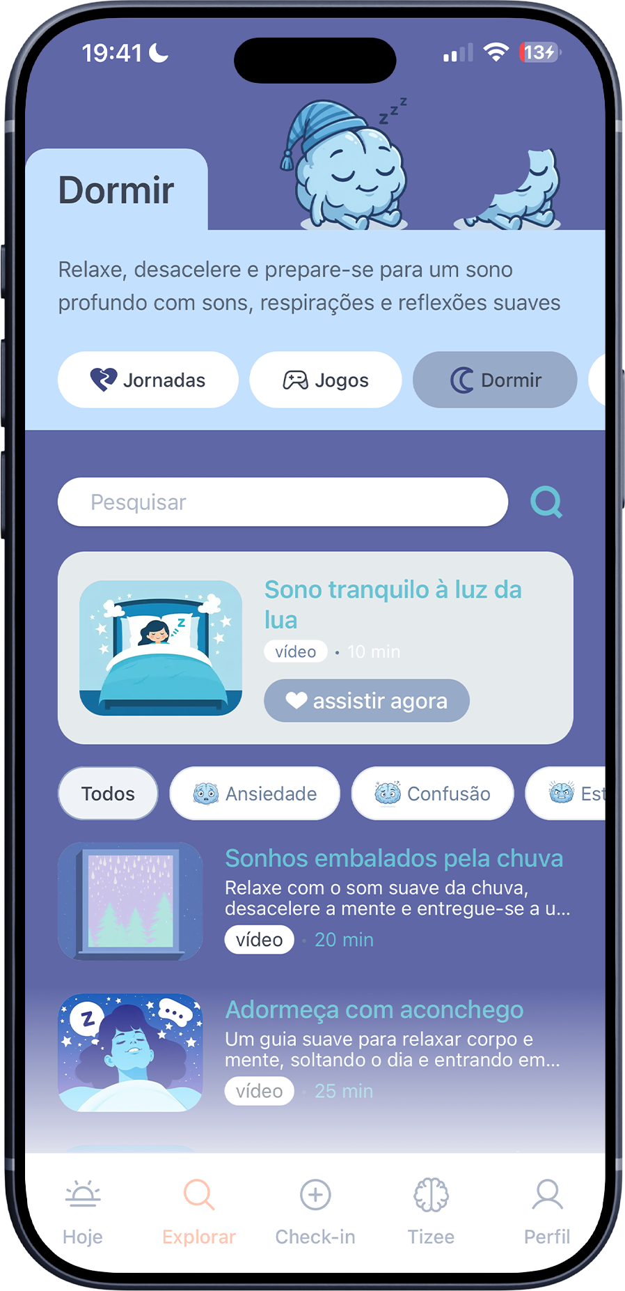 Tela de trilha para dormir